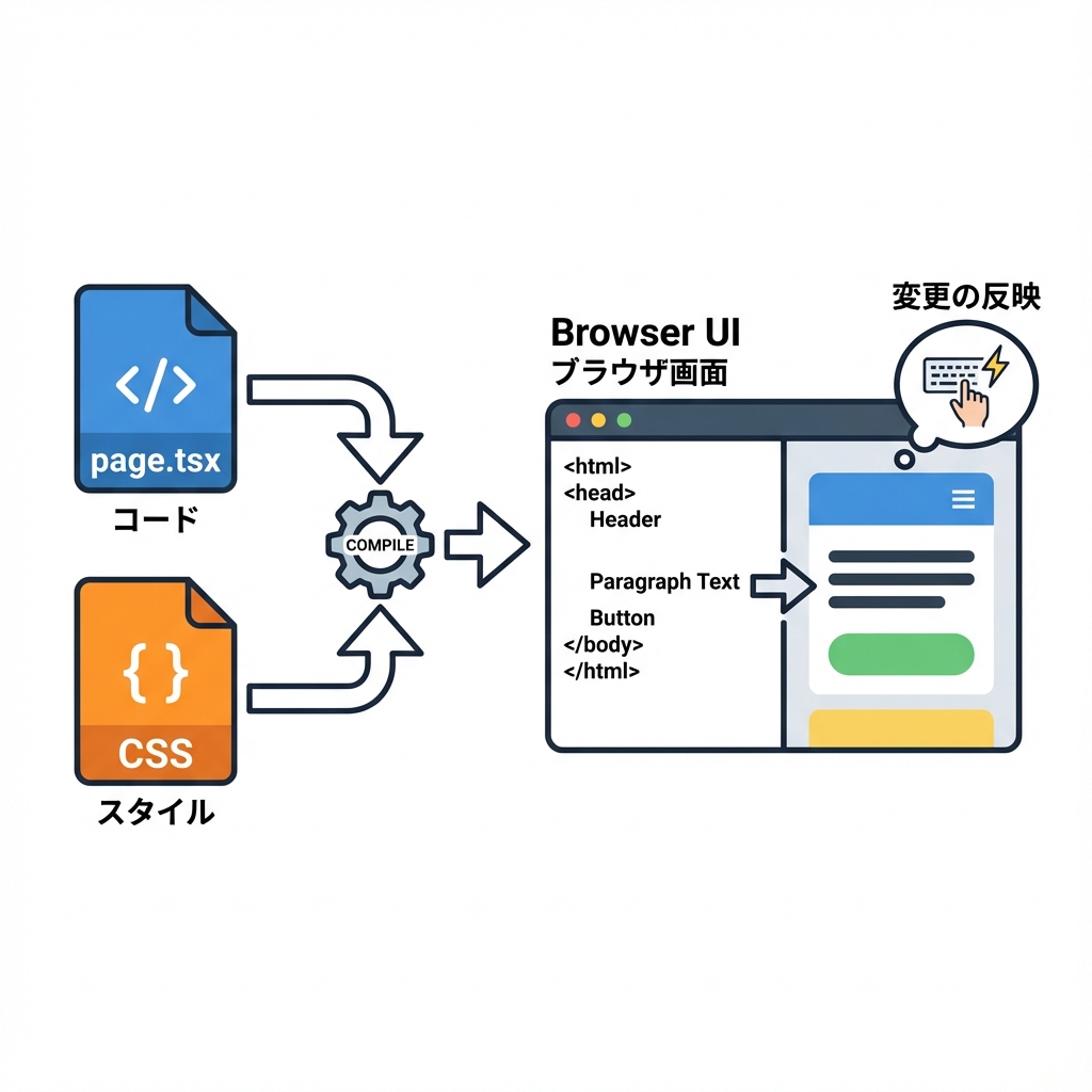 Code to UI Flow